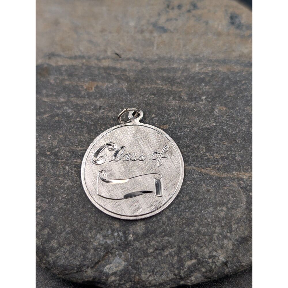 Sterling “Class Of” Graduation Charm • Vintage Bracelet Pendant